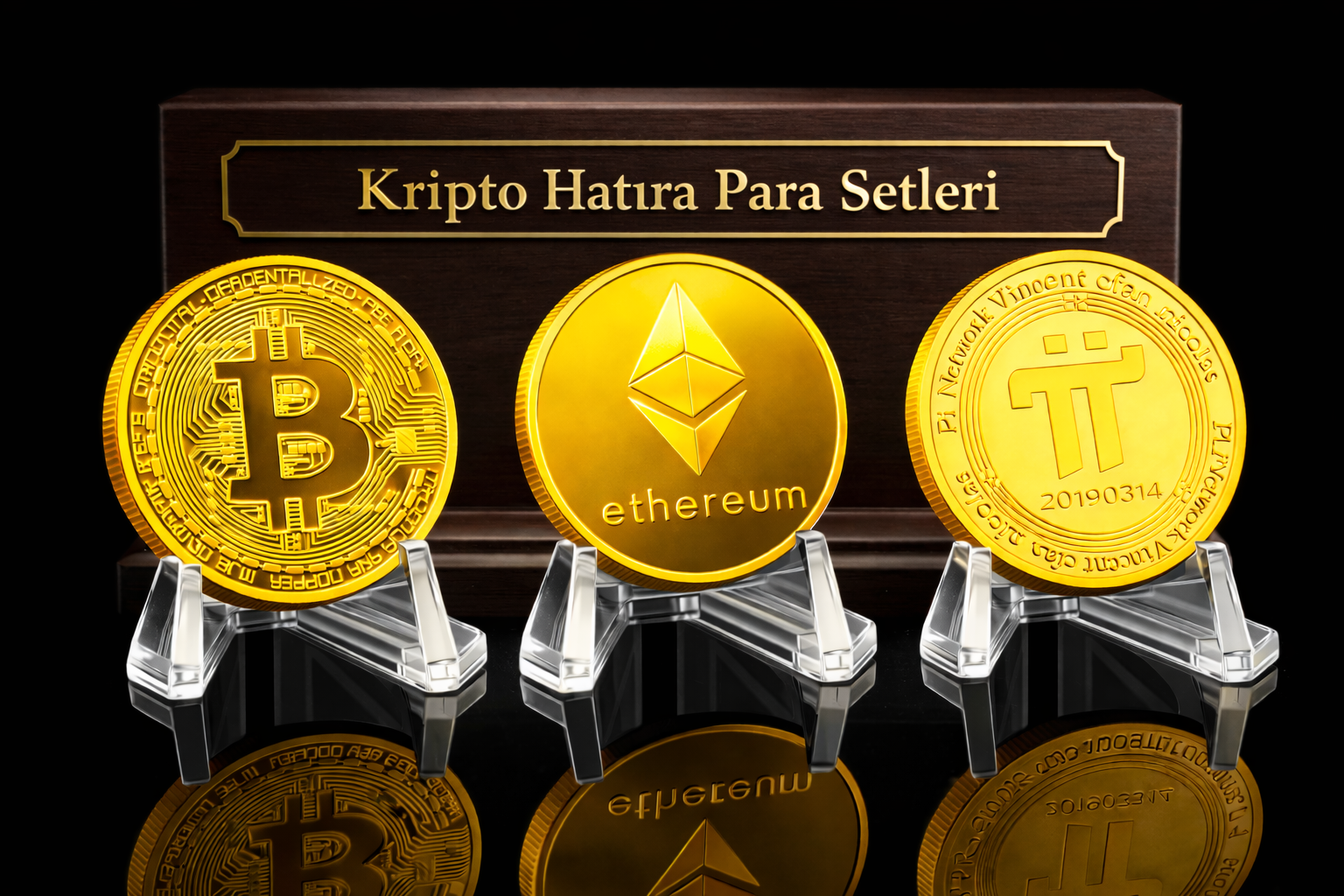 3'lü Kripto Hatıra Para Setleri