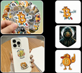 Bitcoin Temalı 20'li Kripto Sticker Seti - Laptop, Telefon ve Kasa İçin HODL Paketi